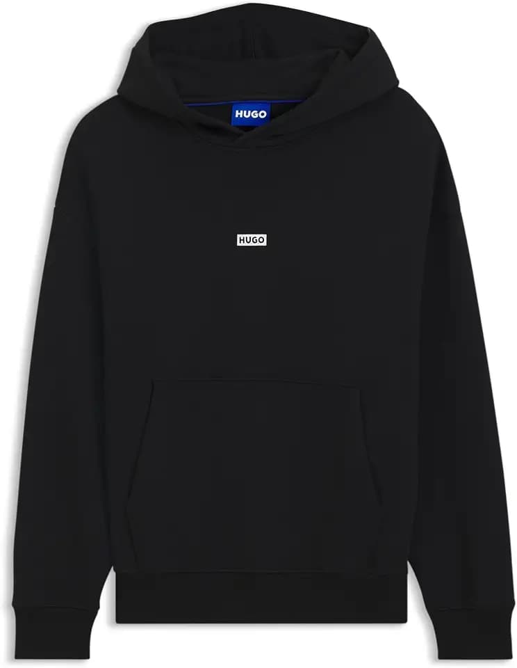 HUGO Loose-fit Hoodie Aus Baumwoll-Terry Mit Logo-Details