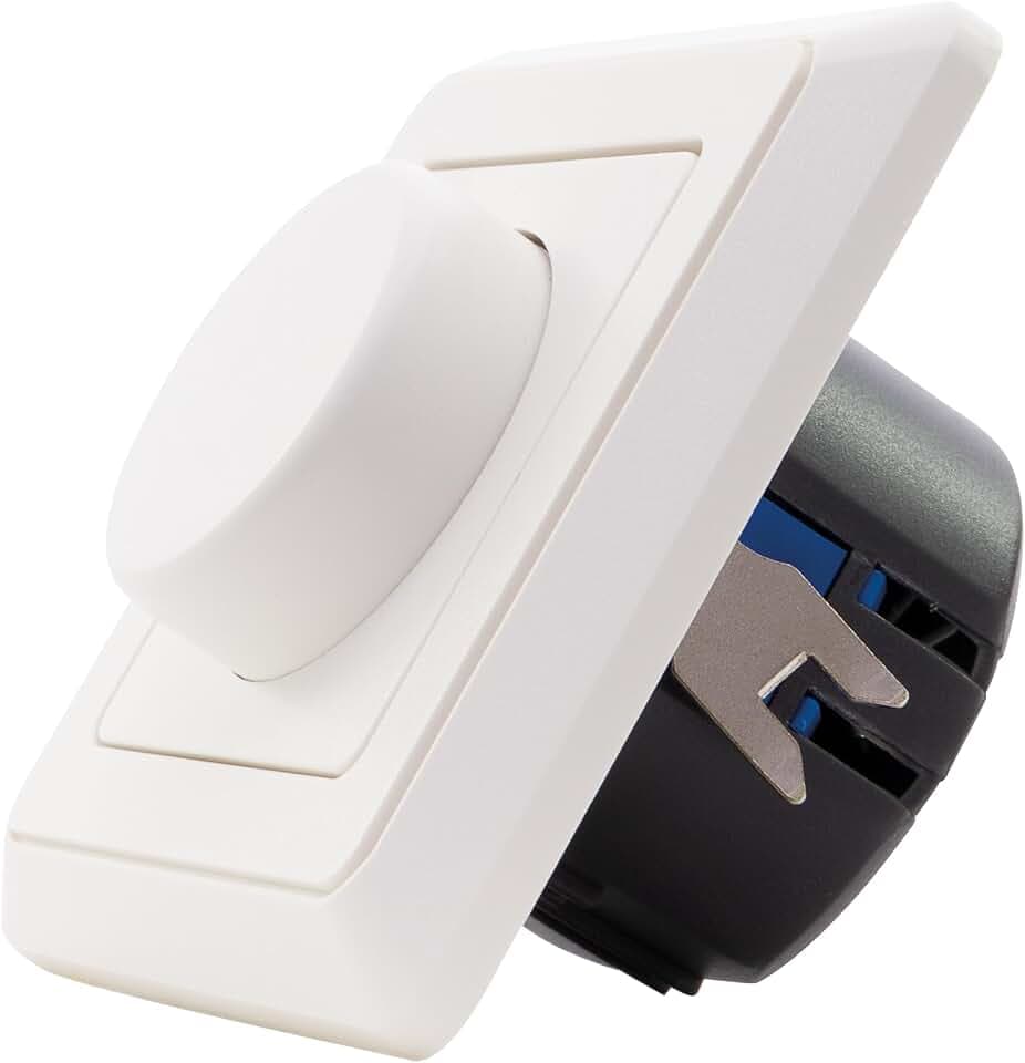 REV PrimaLuxe Dimmer für LED Lampen 5-100W & Glühlampen 5-300W, weiß