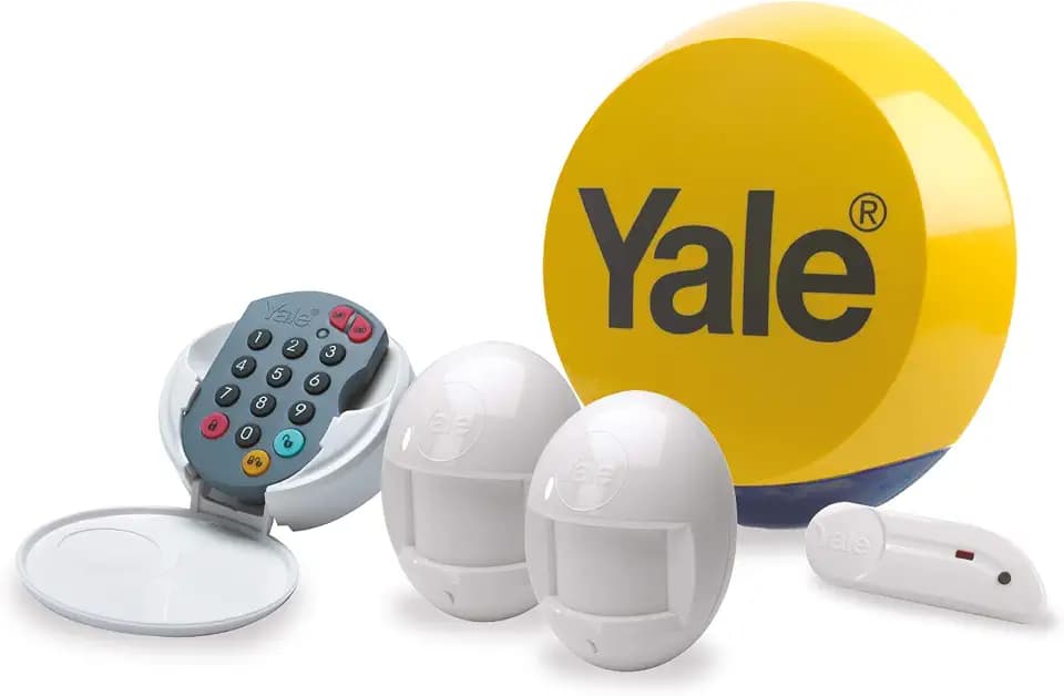 Yale YES-ALARMKIT Essentials Alarm-Set, batteriebetrieben, bis zu 20 Zubehörteile, Keine Überwachungsgebühren