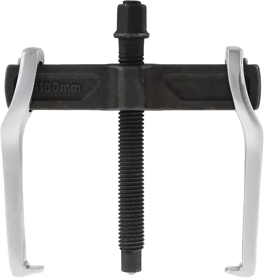 ChgImposs 4 Inch CR-V 2-Jaw Gear Puller, Adjustable Bearing Puller Gears, Reversible Removal Tool for External Internal Pulling, Single Hook Two Claws Puller Tool Separate Lifting Device