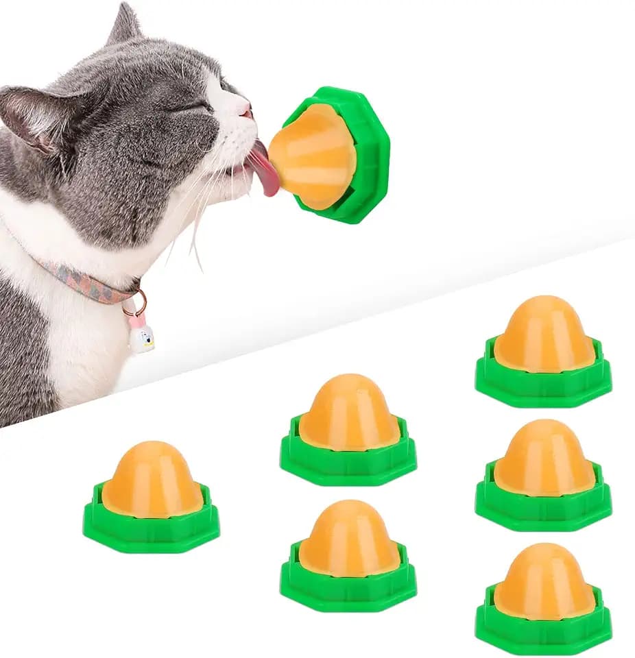 Potaroma 6 Pack Cat Energy Ball Toys, Includes Catnip for Cats Lick