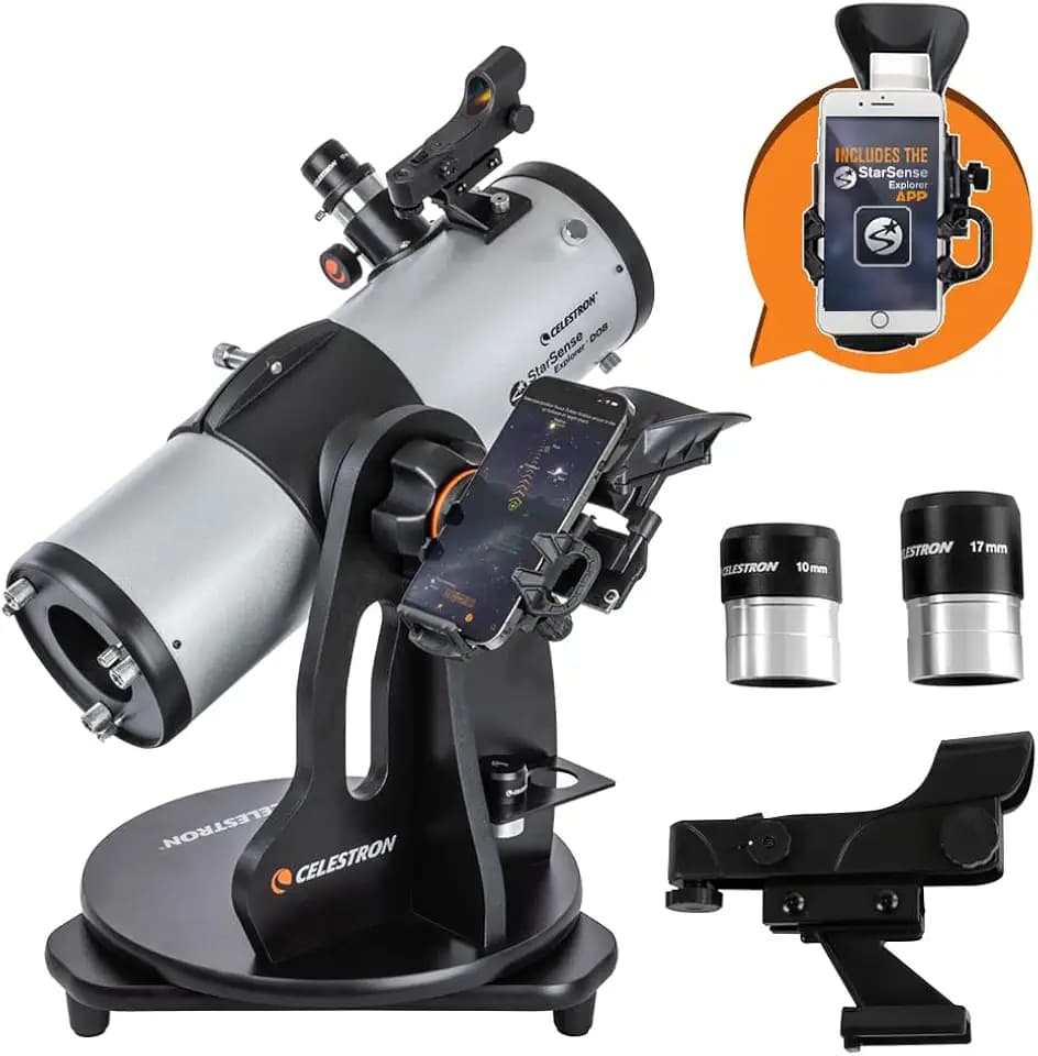Celestron StarSense Explorer 114AZ App-Enabled Tabletop Dobsonian Telescope