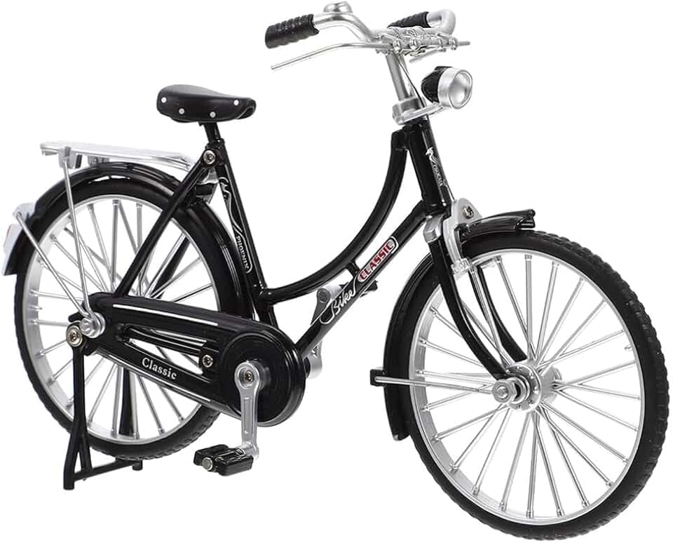 Miniatur Fahrrad Modell 1:10 aus Metall, 18cm Retro Deko Modellfahrrad