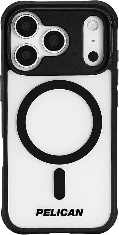 Pelican Ranger iPhone 17 Pro Case - MagSafe Phone Case -Frosted Clear/Black