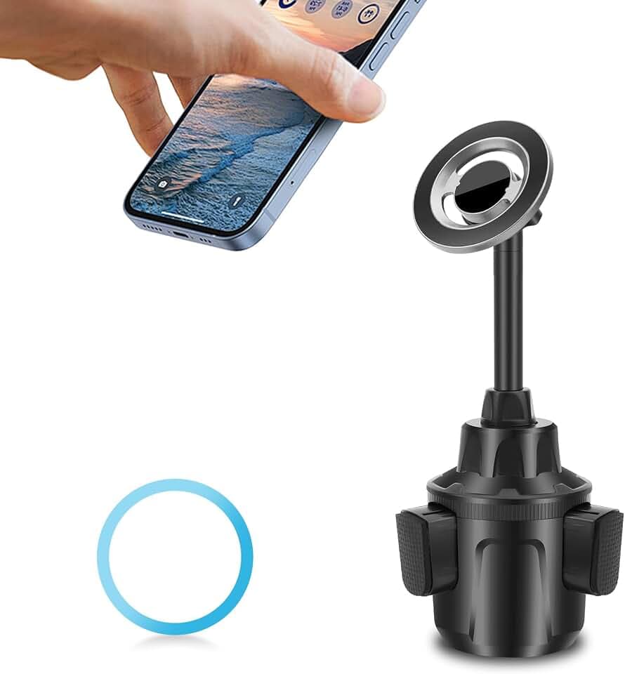 EEEKit Magnetische Handyhalterung Auto Becherhalter, Verstellbarer Arm 10,2–12,4 in, Universelle Magsafe-kompatible Halterung, Kompatibel mit iPhone 17/16/15/14/13 Serie und Allen Smartphones
