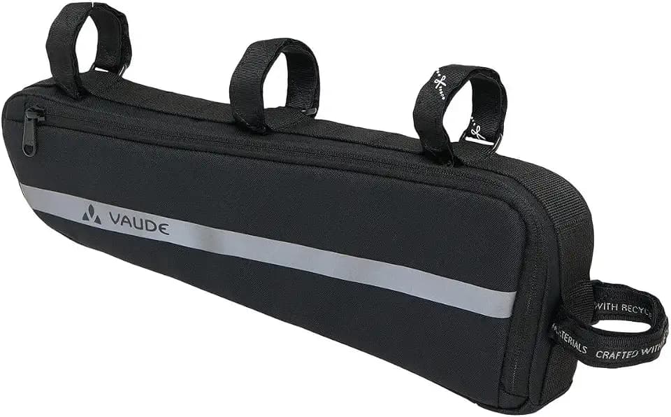 VAUDE Fahrrad Rahmentasche Frame Bag XL, groß mit 2,5 l Volumen, praktische Klettbefestigung, black, Einheitsgröße