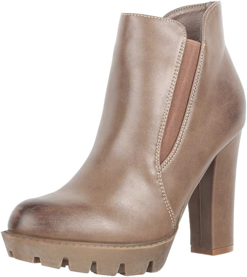 Elara Damen Stiefelette Ankle Boots Chunkyrayan