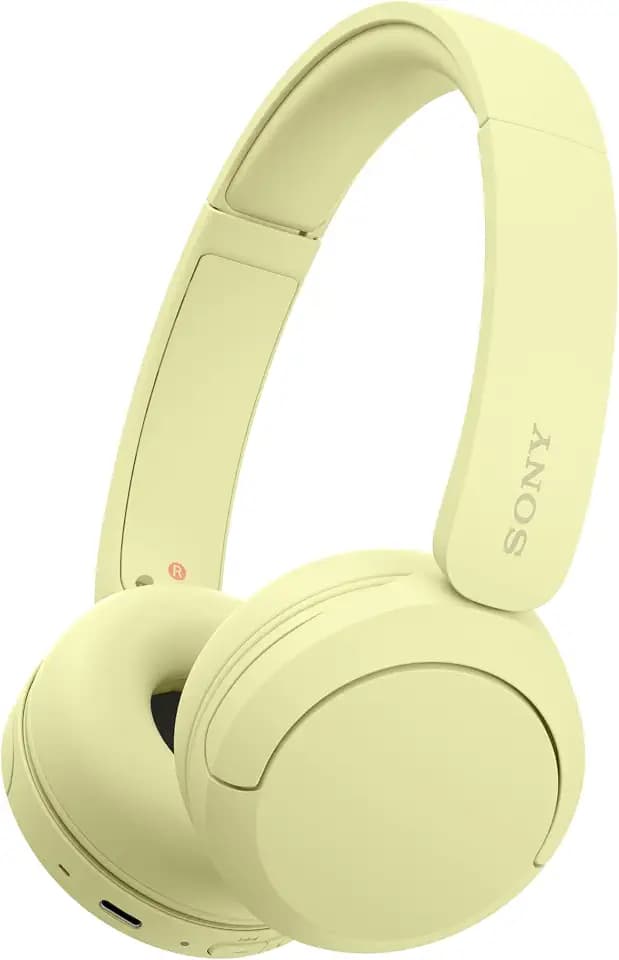 Sony WH-CH520 Wireless On-Ear Bluetooth Headphones with Mic, Butter Yellow