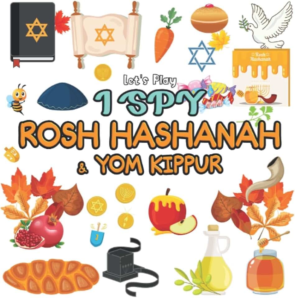 Let's Play I Spy Rosh Hashanah & Yom Kippur: Book for Kids Ages 2-5 | A Fun Guessing Puzzle Game for Boys and Girls | Holiday Tishrei Jewish Toddler Activity Puzzles