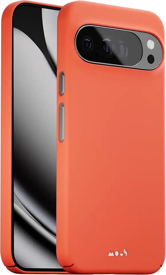 Mous for Google Pixel 10 Pro XL Case, Compatible with MagSafe and Pixelsnap - Super Thin Real Red
