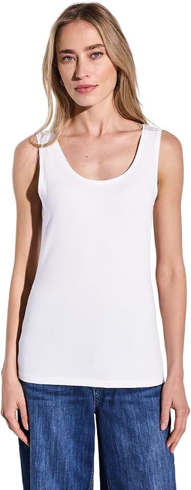 Street One Damen Basic Top in Unifarbe