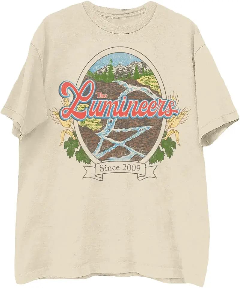 The Lumineers Unisex Adult The Lumineers Official Merch Since 2009 Tee