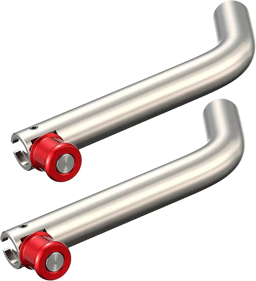 2 Pack Trailer Hitch Pin Lock, 5/8 Inch Stainless Steel,Red