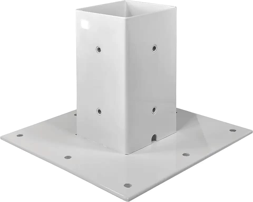 Mail Boss Surface Mount Mailbox Post Base Plate, Steel