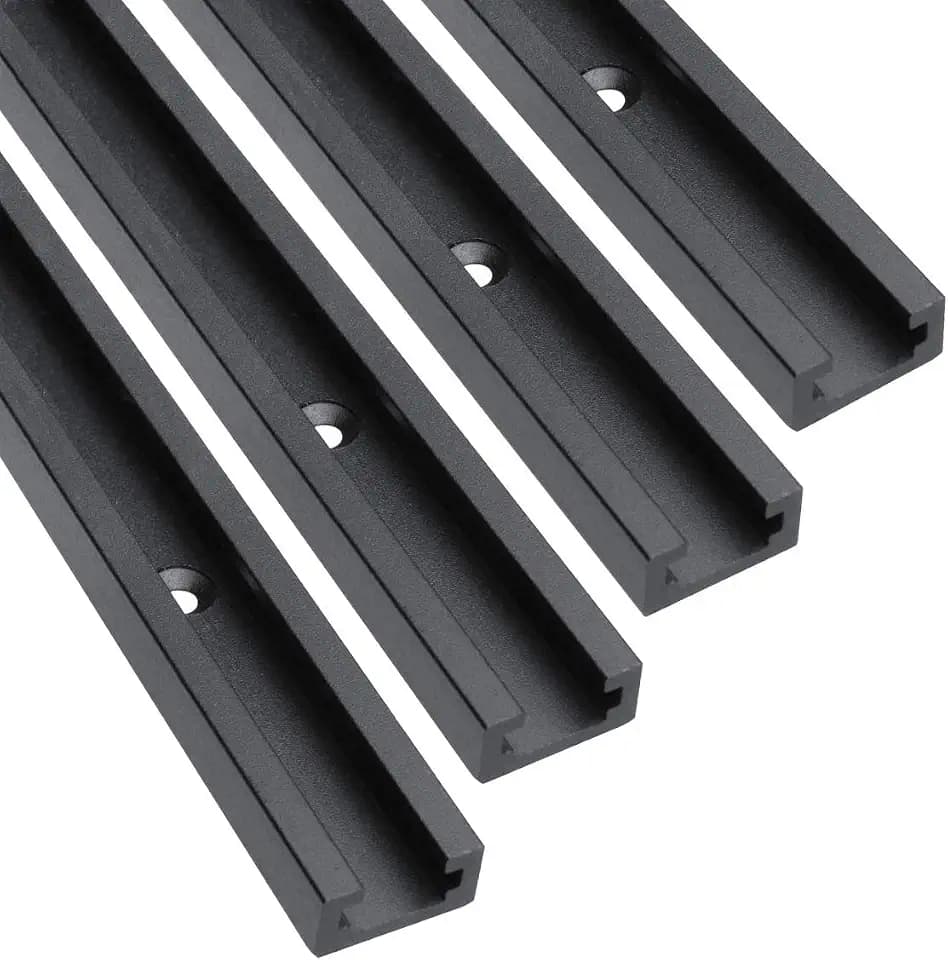 48" Aluminum T-Track for Woodworking,4PK
