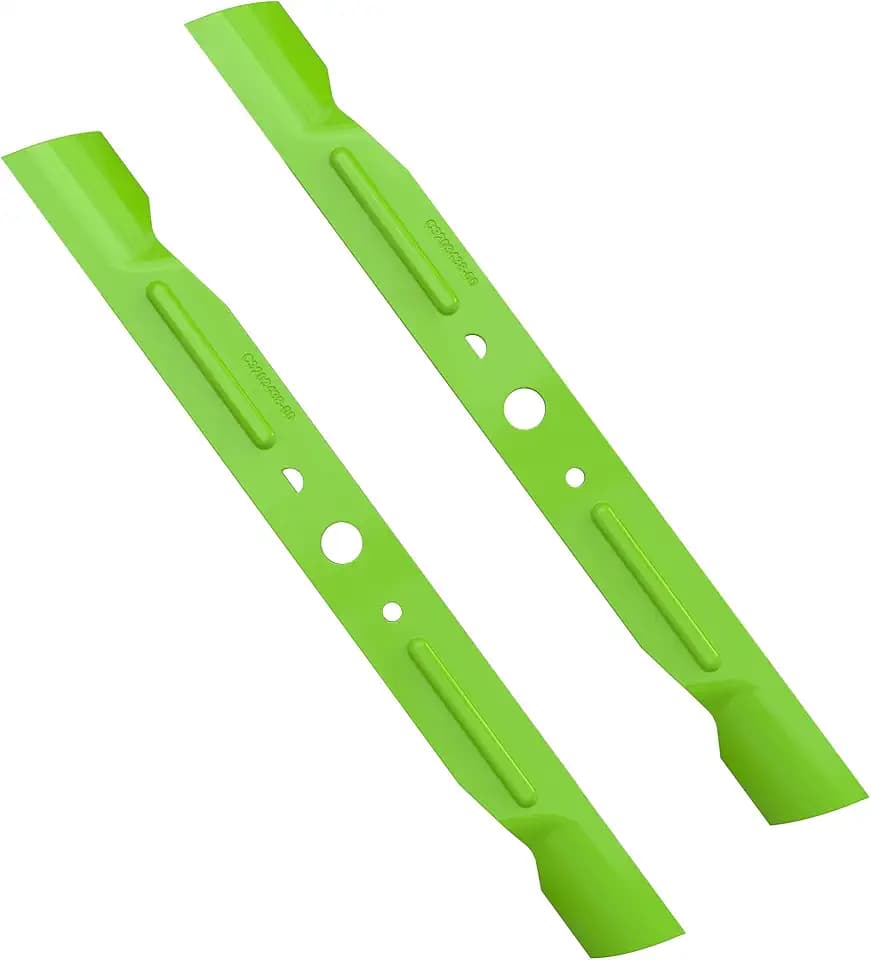 Greenworks 7512902, Bagger Blade for 42” ZTR and Tractor, Green, Pack of 2