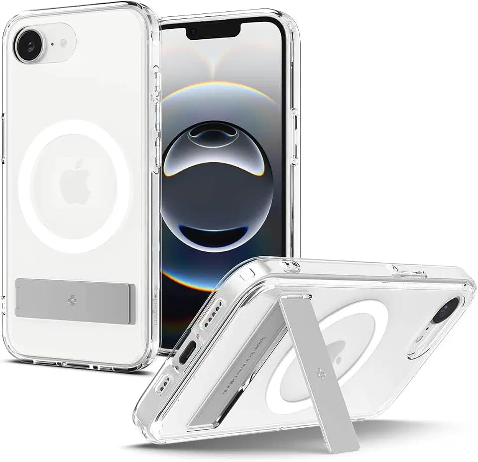 Spigen Ultra Hybrid S MagFit for iPhone 17e/16e Case, Clear White