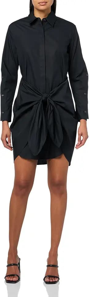 Derek Lam 10 Crosby Women's Charlotte Tie Waist Shirt Dress