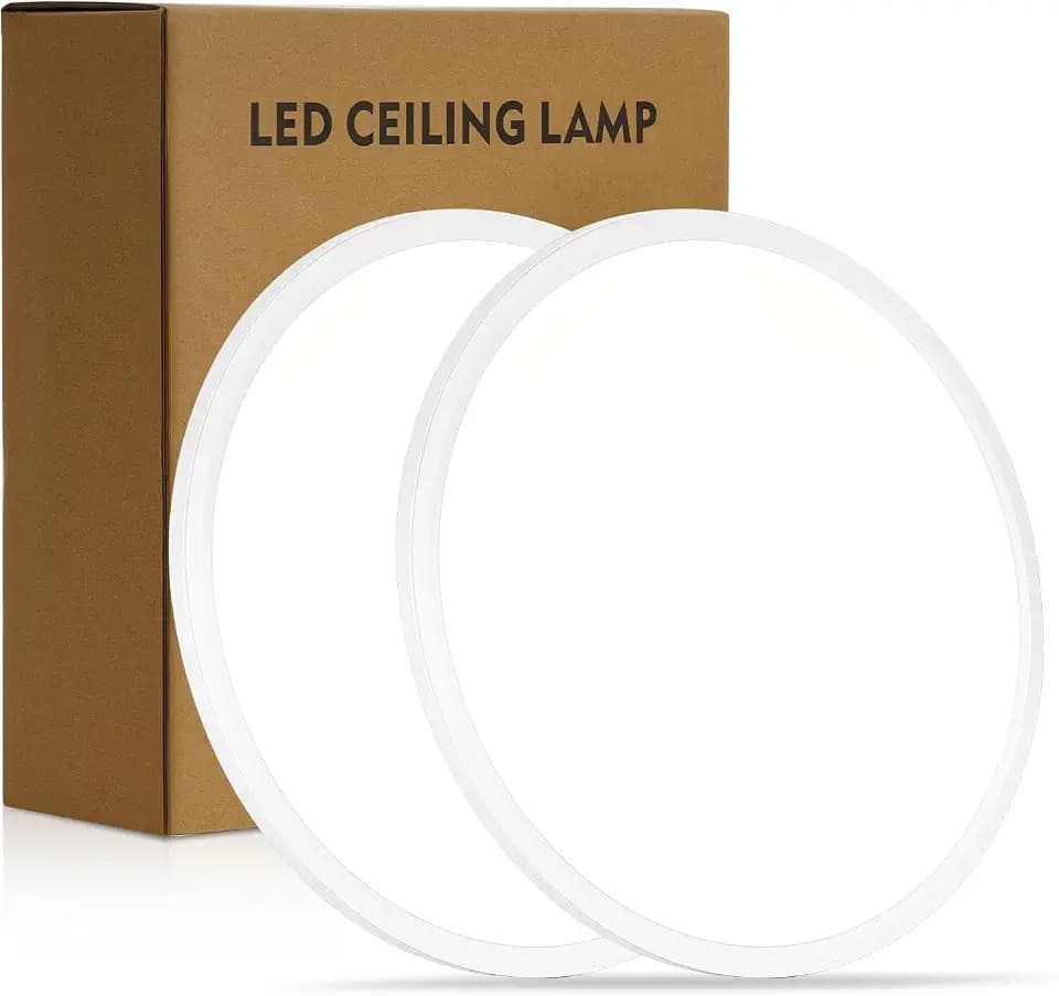 14.9 Inch LED Flush Mount Ceiling Light,5CCT,32W,3343LM (2Pack)