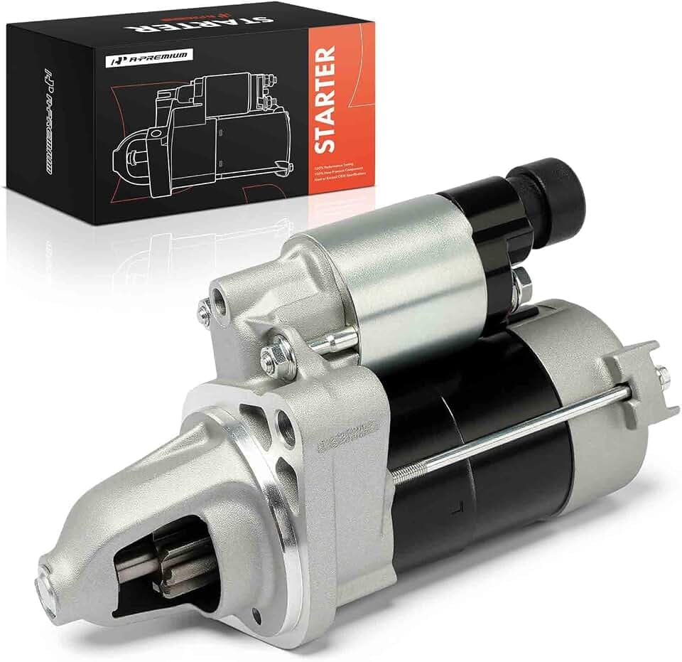 A-Premium Starter Motor, 12V 1.2KW 9 Teeth Clockwise, Compatible with Acura