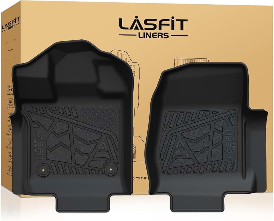 LASFIT Mats for Ford F150 2015-2026 Regular Cab, Carpet Floor, Bucket Seat