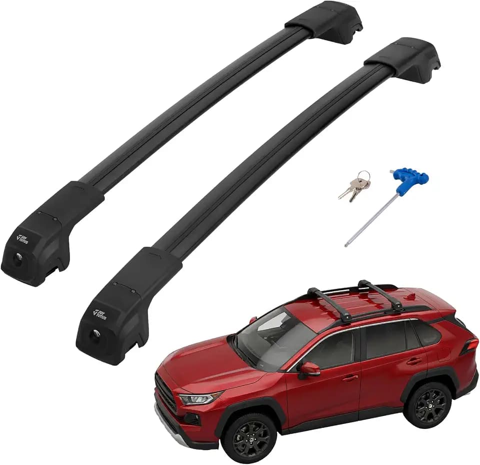 JOYTUTUS Roof Rack Cross Bars Compatible with Toyota RAV4 Adventure/TRD