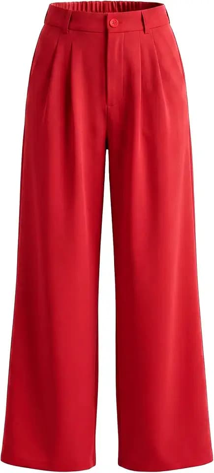 GRAPENT Wide Leg Pants for Women Work Business Casual High Waisted Dressy Pants Flowy Trousers Office