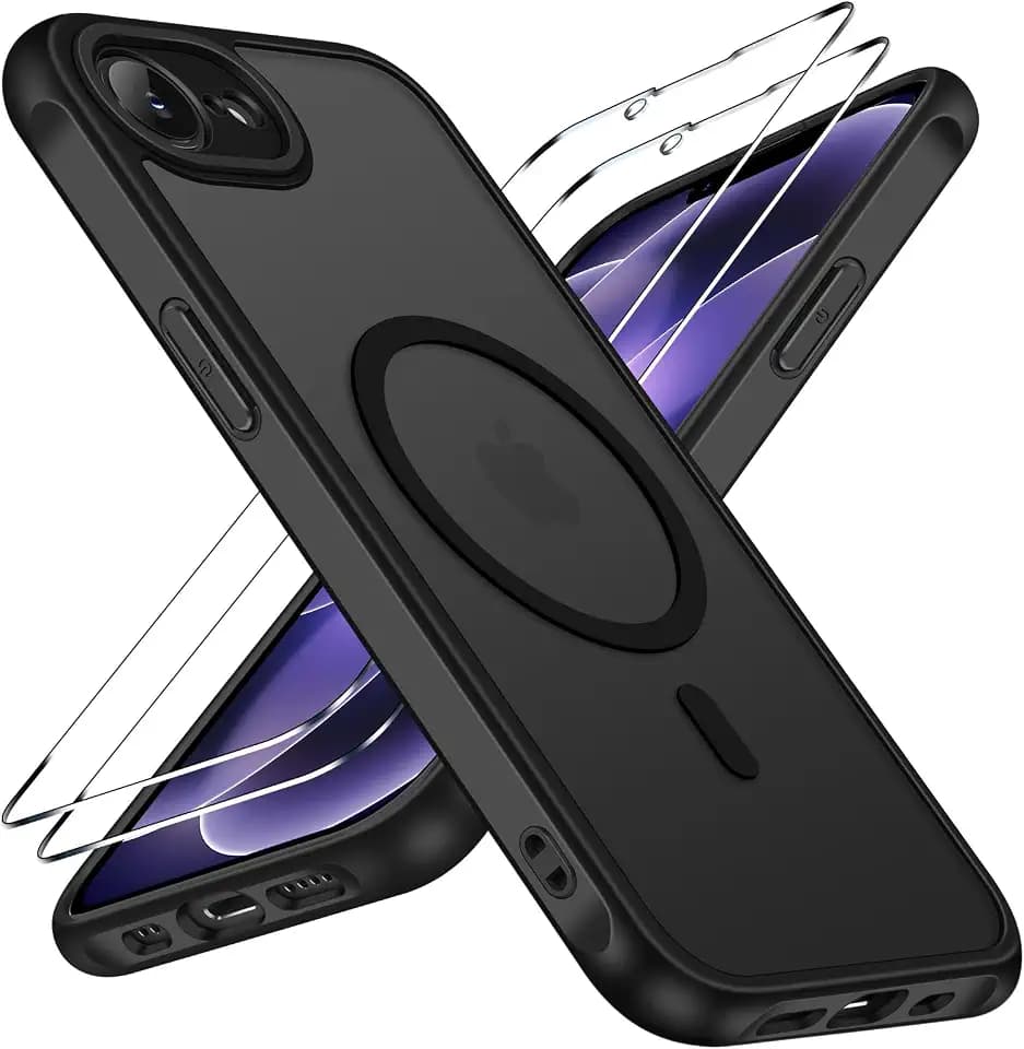 ivoler Magnetic Case for iPhone 17e/16e 6.1", Black