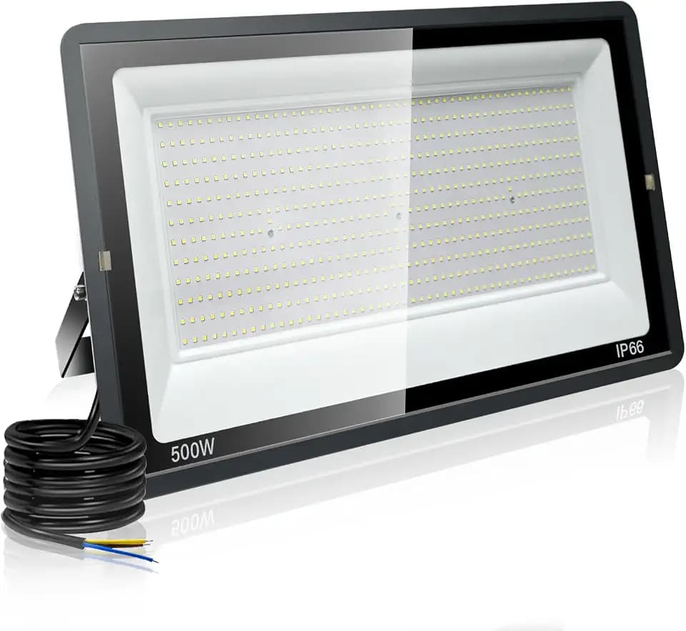 500W LED Außenstrahler 50000LM 6000K IP66, 1 Stück