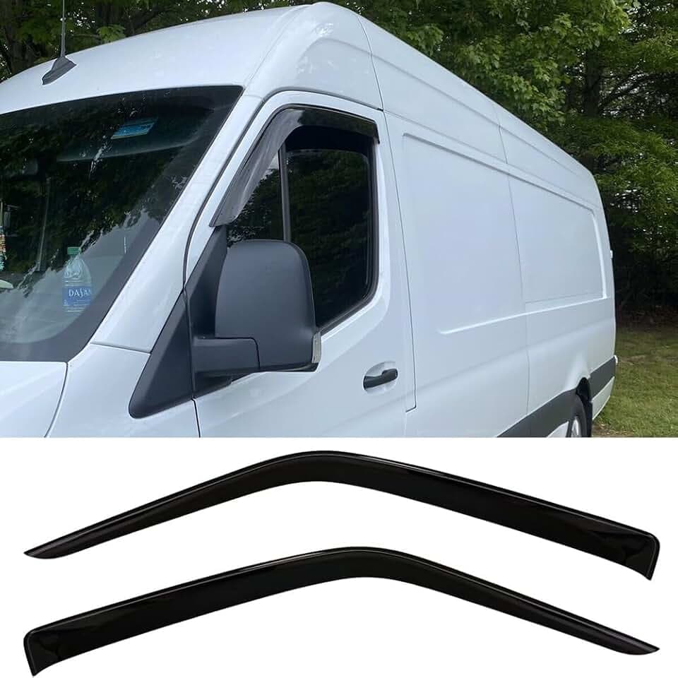 2pcs Out-Channel Window Deflectors for Mercedes-Benz Sprinter 19-25 MB58