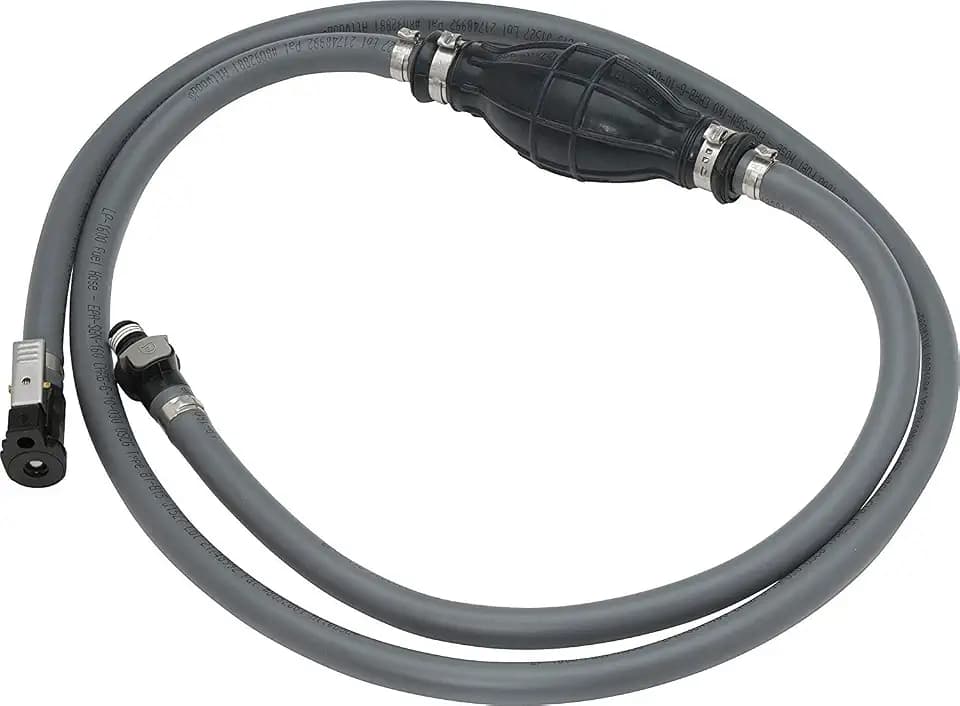 Attwood Yamaha Marine Fuel Line Kit, EPA Compliant, 6 Feet Long, 3/8-Inch Diameter Hose with Tank & Engine Fittings, includes Sprayless Connectors (Tank-side Fitting), Primer Bulb, 93806YUS7
