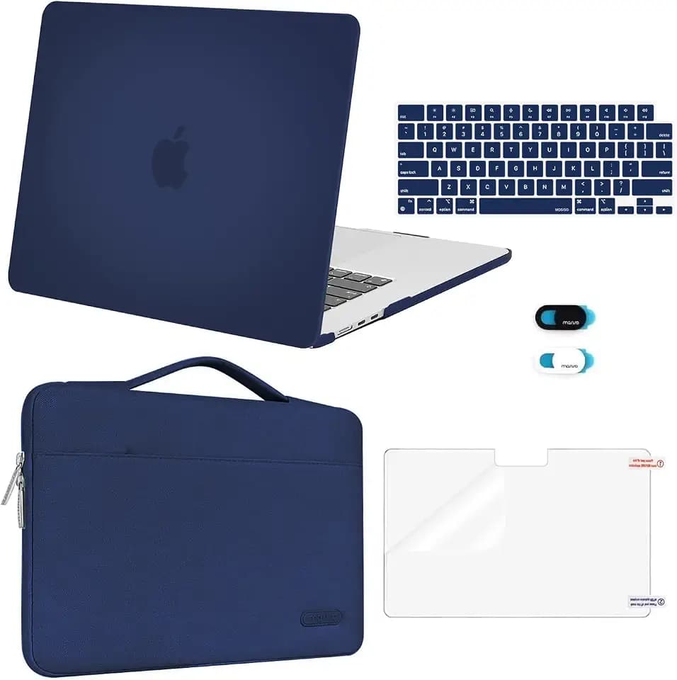 MOSISO Compatible with MacBook Air 15 inch Case M5 2026 M4 M3 M2 2025-2023
