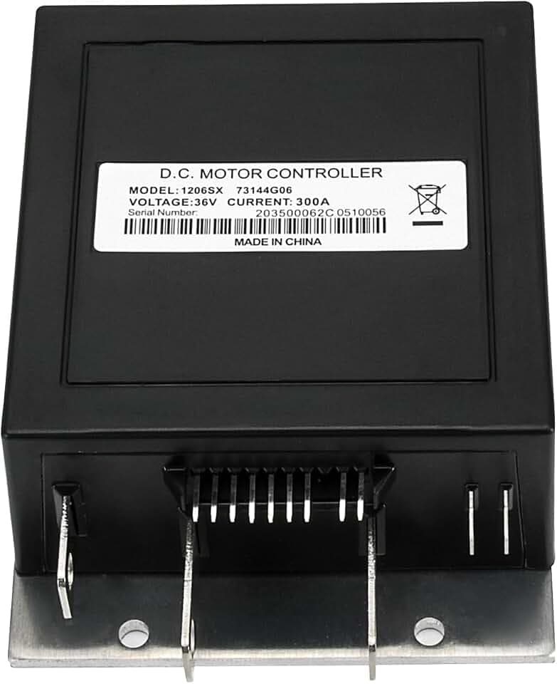 1206SX 73144G06 36V 300A 9-Pin Motor Controller for EZGO TXT Medalist 1995-2000 with DCS, Electric Golf Cart Speed Controller Replacement for Curtis 73144G01-G06 1206SX-005
