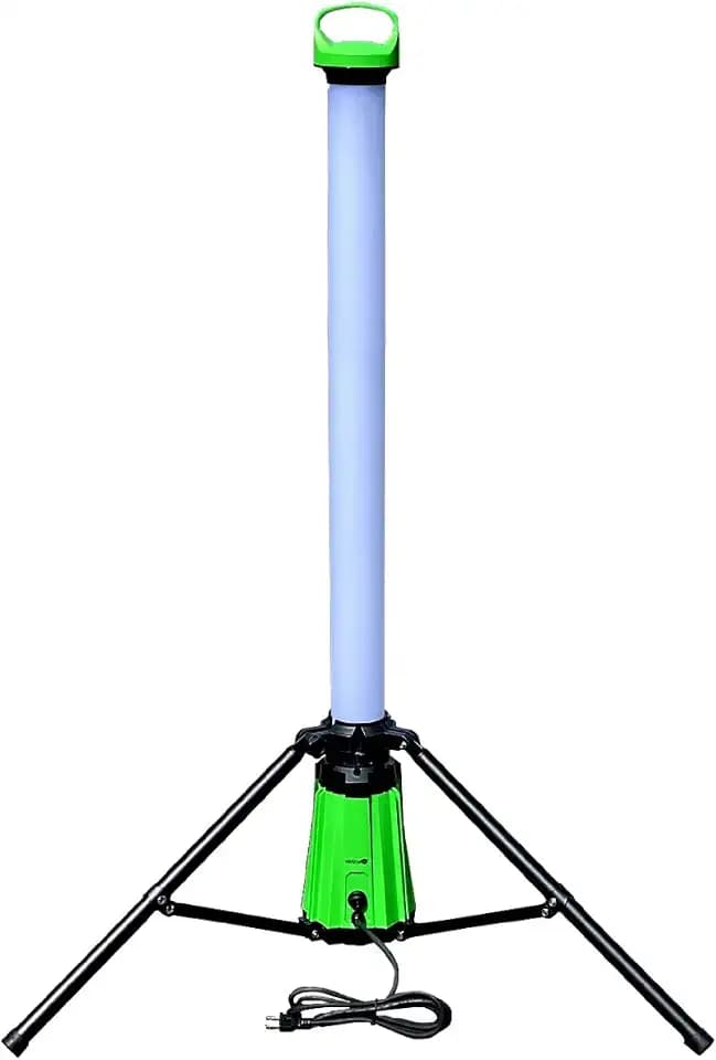 Vertical360 DUNWELL Tripod LED Work Light – 2200 Lumens – Portable Telescoping Work Light with 360 All-Around Brightness – Collapsible, Standing LED Light Ideal for Garages, Shops, Attics & More