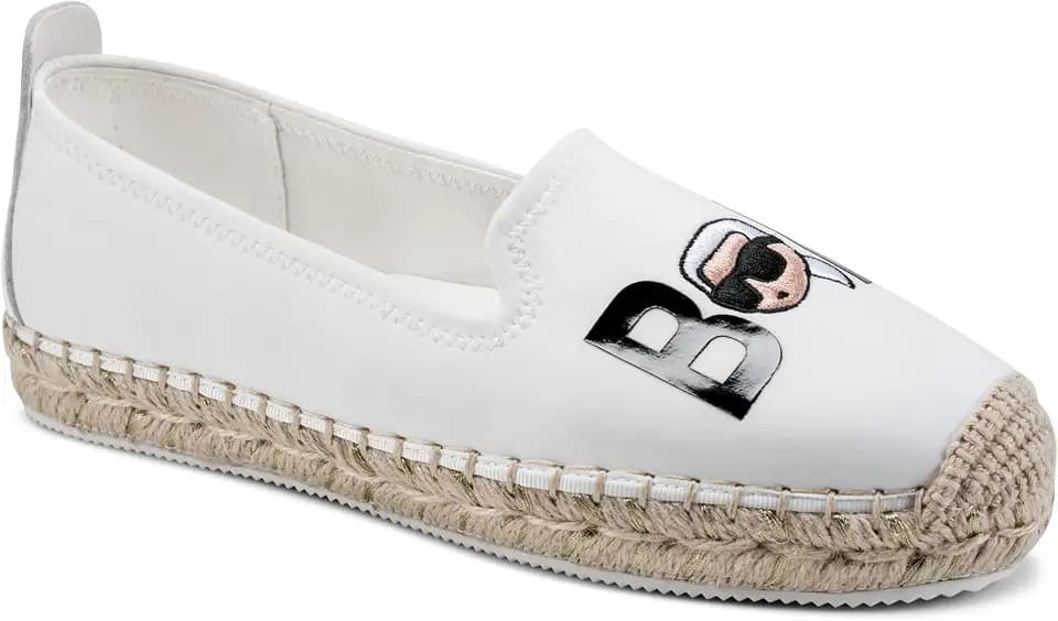 Karl Lagerfeld Womens Michaela Bonjour Espadrille Closed Toe Sandal