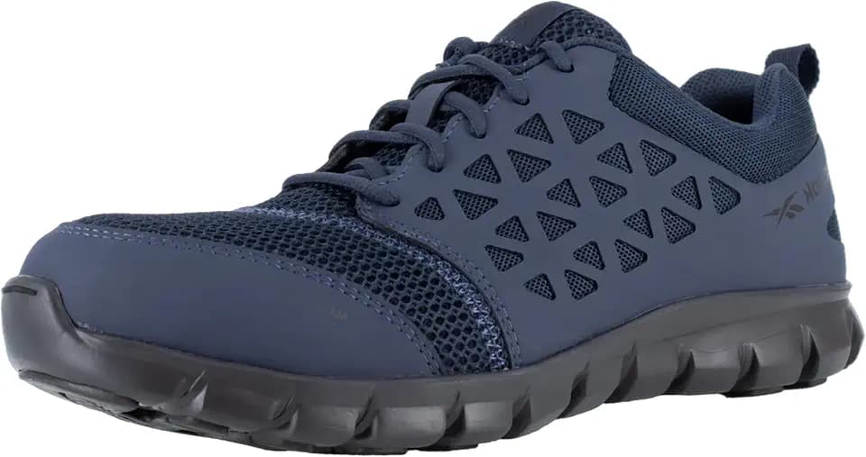 Reebok Men's Rb4041 Sublite Cushion Safety Toe Athletic Work Shoe Black