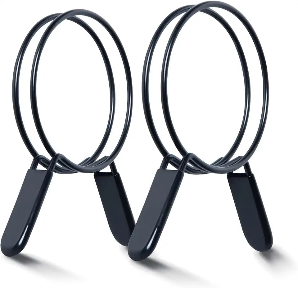 POWERTEC 4 Inch Double Loop Hose Clamps for Dust Collection Hose and Dryer Vent Hose, Quick Release Spring Clamps for Dust Collector and Dust Collection Fittings, 2 pack (70195)