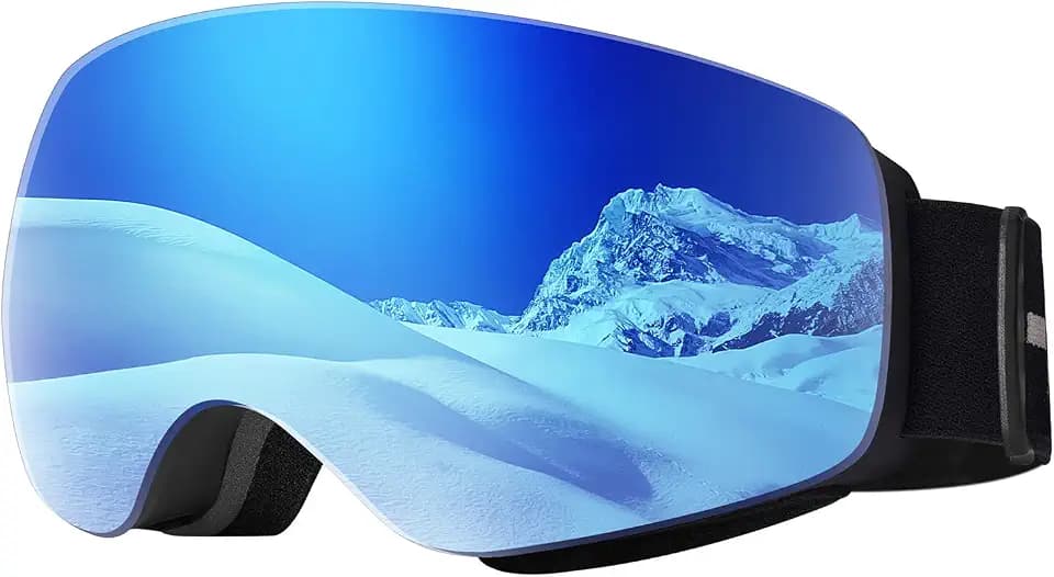 EasYoung Kids Ski Goggles, Children Skiing Snowboard Goggles for Boys Girls Junior, Snow Glasses Helmet Compatible