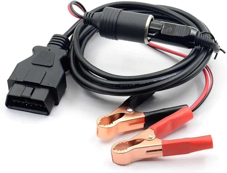 VSTM OBD II ECU Memory Saver Cable,12V Emergency Power for Car Battery Swap
