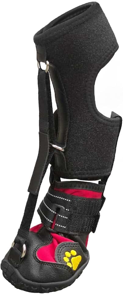 Strap-On Drop Foot Brace (No Knuckling Boot Brace) for Dogs, XS