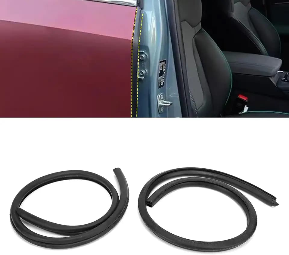 B Pillar Soundproof Sealling Strips Compatible with Tesla Model Y 2019-2024 2025 2026 2027 Accessories Seal Kit Soundproof Rubber Weather Draft Strip Wind Noise Reduction Sound Proofing Kits - 2PCS
