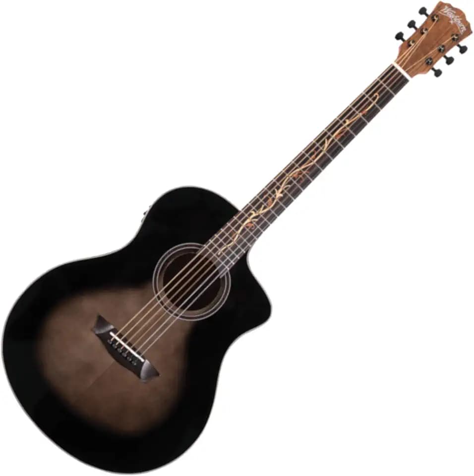Washburn Bella Tono Vite S9V Studio Cutaway Acoustic Electric Guitar (BTS9VCECH-D)