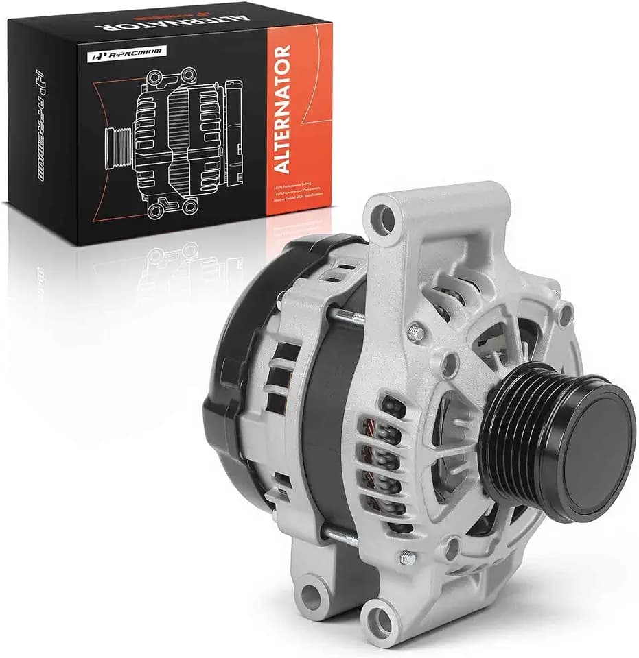 A-Premium Alternator, 12V 100A 6-Groove Pulley CW, Compatible with Toyota