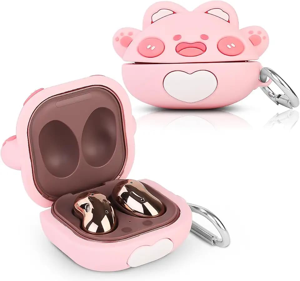 Silicone Case for Samsung Galaxy Buds FE(2023) / Buds2 Pro(2022) / Buds 2(2021) / Buds Pro(2021) / Buds Live(2020) Earbuds with Cute Cartoon Skin Design Cover for Teen Boys Girls