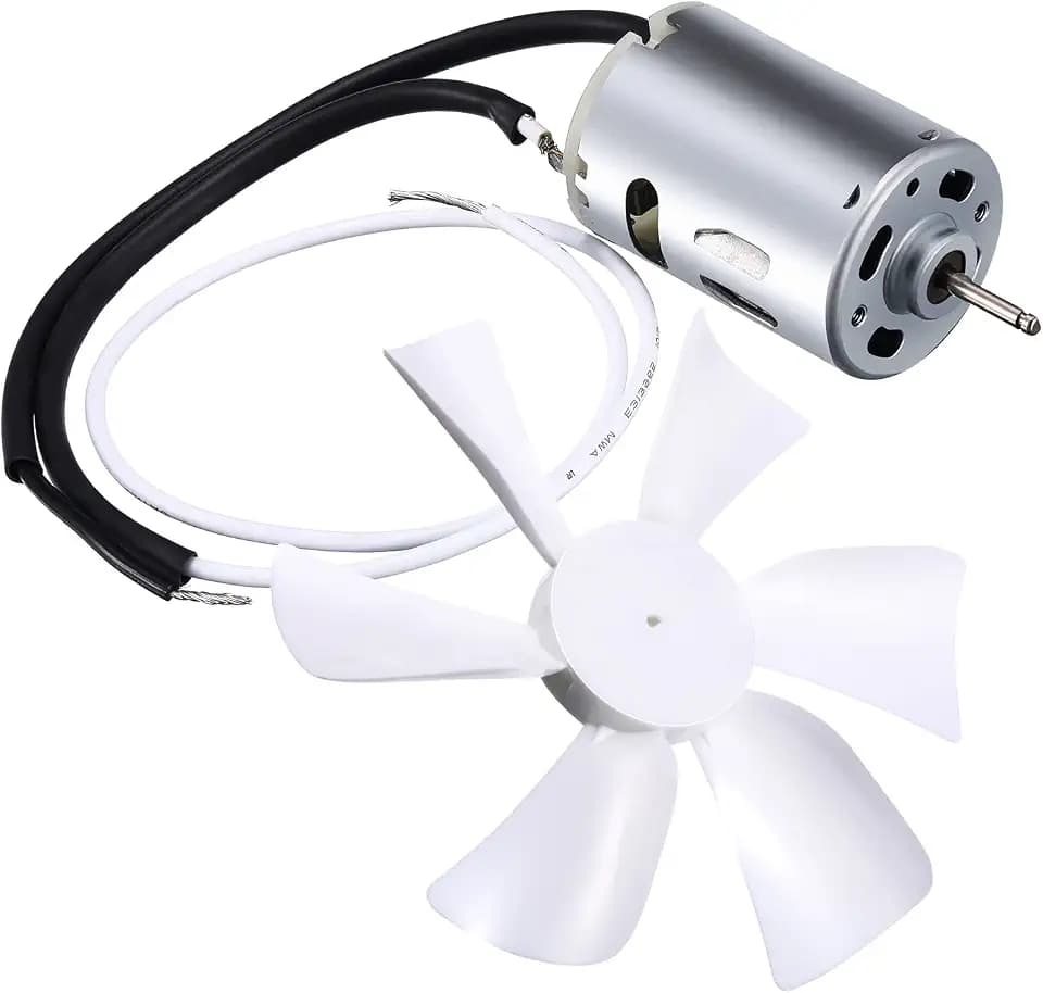 6" RV Vent Fan Blade & 12V D-Shaft Motor Replacement