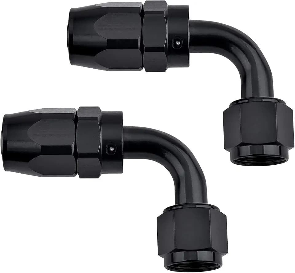 EVIL ENERGY 2PCS 6AN 90 Degree Hose End Fitting for CPE Braided Fuel Hose