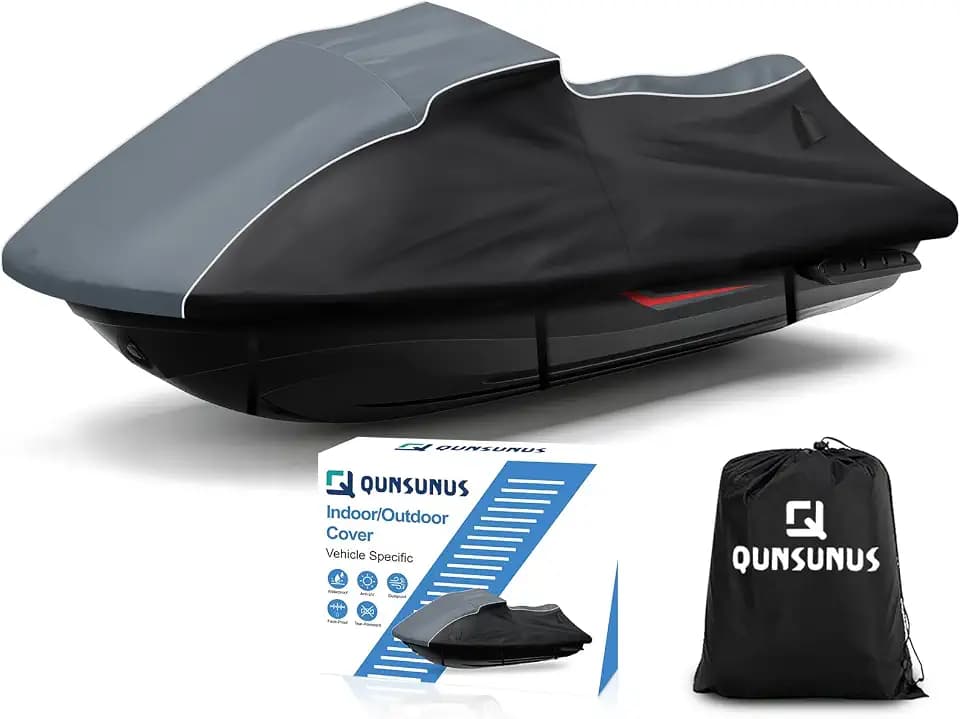 QUNSUNUS Jet Ski Cover for Yamaha VX/VX Deluxe 2015-2020 with Cotton Lining
