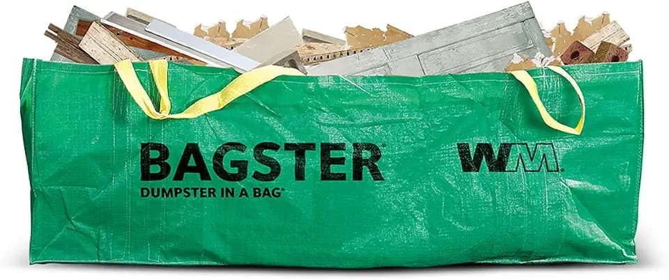 BAGSTER 3CUYD Dumpster in a Bag holds up to 3,300 lb, Green