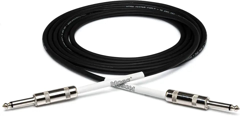 Hosa GTR-210 Guitar Cable, Straight to Same, 10 Feet