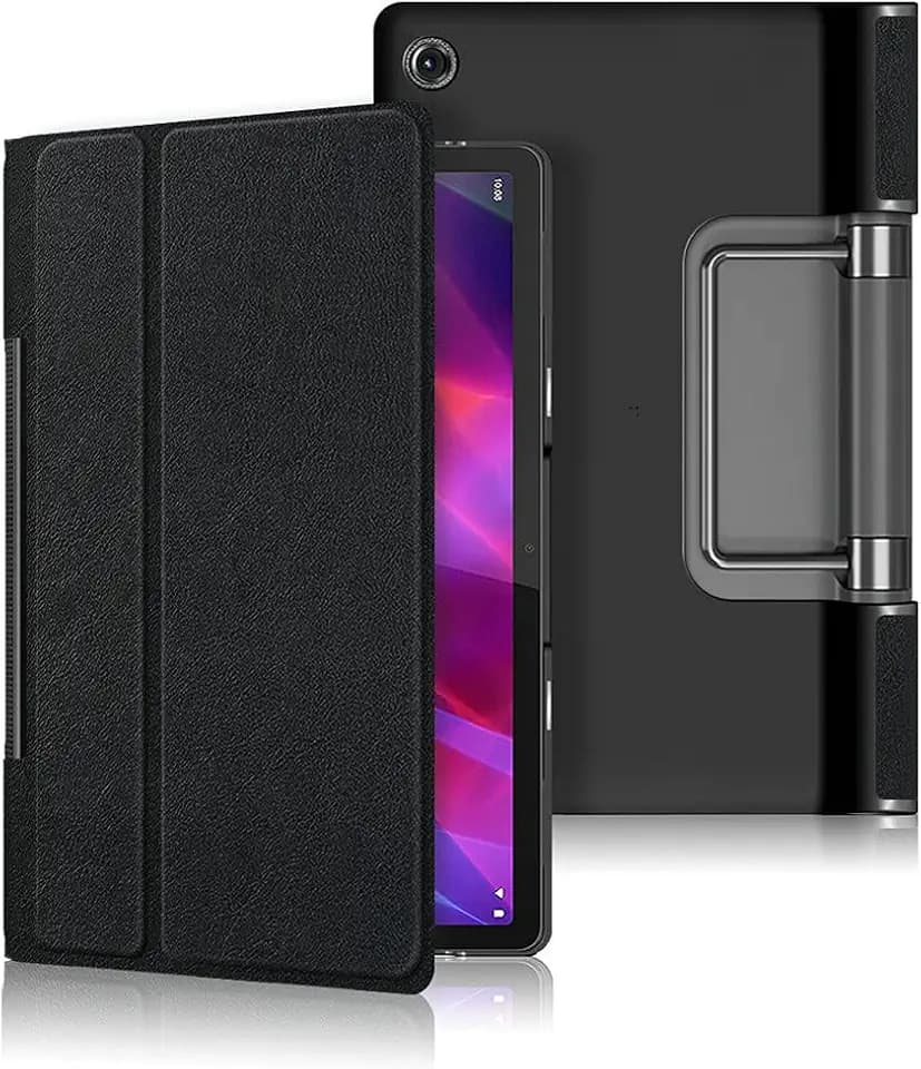 Kepuch Custer Case for Lenovo Yoga Tab 11 Inch YT-J706F, PU Leather Case Cover for Lenovo Yoga Tab 11 Inch YT-J706F ?Black